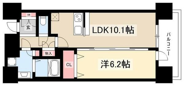 プレサンス丸の内リラティ 1501｜愛知県名古屋市中区丸の内３丁目(賃貸マンション1LDK・15階・39.88㎡)の写真 その2