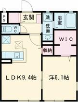 グレイス植上 101 ｜ 栃木県佐野市植上町（賃貸アパート1LDK・1階・40.61㎡） その2