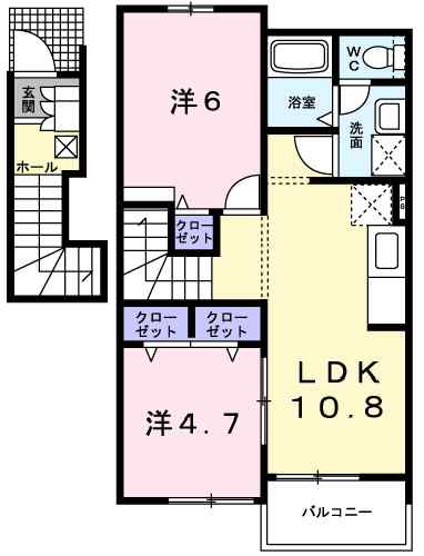 同じ建物の物件間取り写真 - ID:238007056347