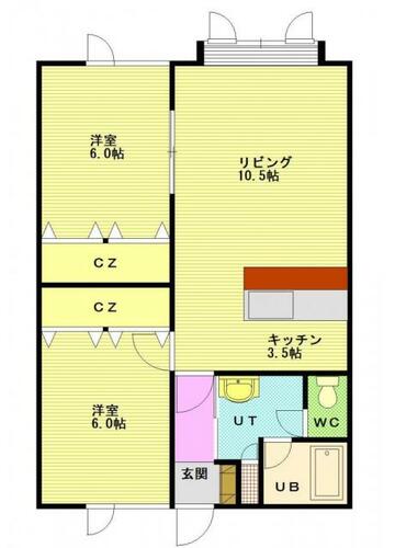 同じ建物の物件間取り写真 - ID:201018501100