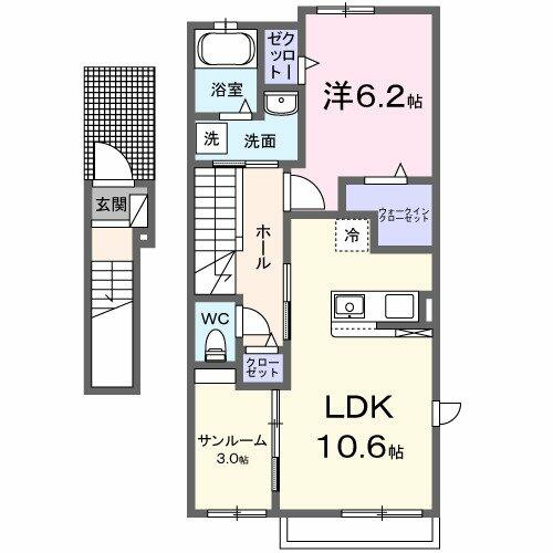 同じ建物の物件間取り写真 - ID:223032373448