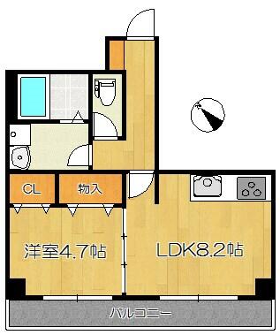 アルビーナ 603｜新潟県新潟市中央区川端町３丁目(賃貸マンション1LDK・6階・36.60㎡)の写真 その2