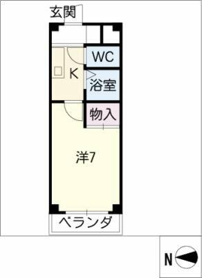 アビタシオン瑞穂｜愛知県春日井市瑞穂通８丁目(賃貸マンション1K・4階・21.00㎡)の写真 その2