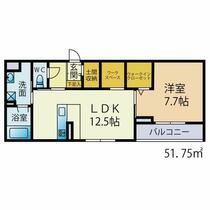 グレイスジャスティ 302 ｜ 群馬県高崎市飯塚町（賃貸アパート1LDK・3階・51.75㎡） その2