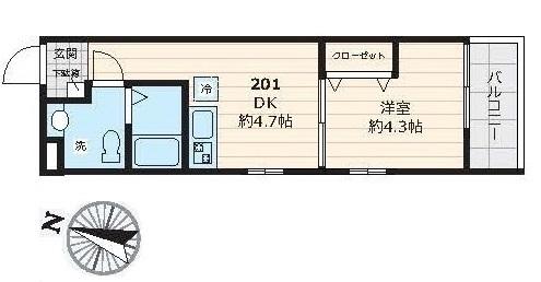 同じ建物の物件間取り写真 - ID:213102837738