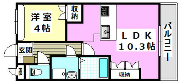 ＩＤＥＡＬ（アイディール） 201｜大阪府箕面市彩都粟生南２丁目(賃貸マンション1LDK・2階・36.00㎡)の写真 その2