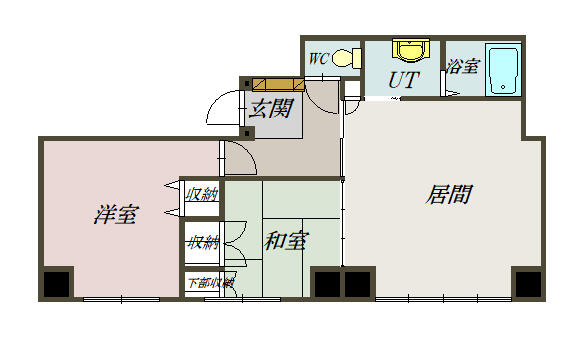 エンドレス１７Ａ棟 607｜北海道旭川市一条通７丁目(賃貸マンション2LDK・6階・57.86㎡)の写真 その2