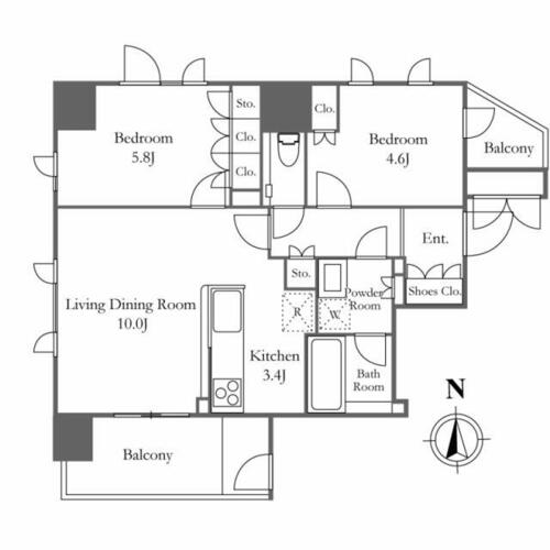 同じ建物の物件間取り写真 - ID:213103206825