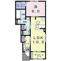 プラティーヌ・ドゥ 105 ｜ 愛知県尾張旭市吉岡町３丁目（賃貸アパート1LDK・1階・47.66㎡） その2