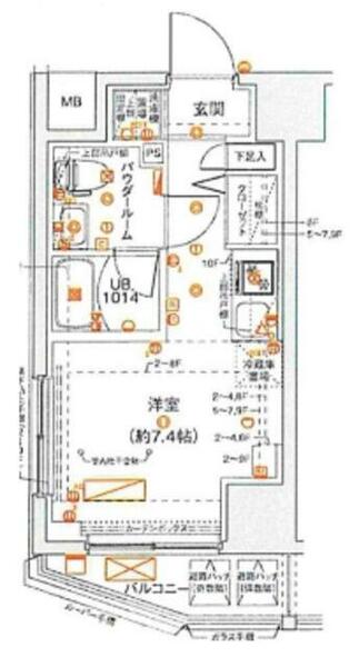 クラリッサレーヴ阪東橋｜神奈川県横浜市南区真金町２丁目(賃貸マンション1R・5階・20.15㎡)の写真 その2