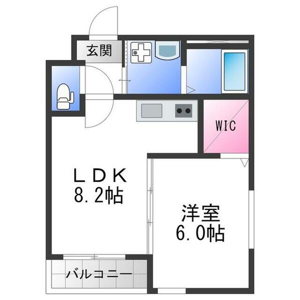 フジパレス吉田ＥＡＳＴ｜大阪府東大阪市今米１丁目(賃貸アパート1LDK・1階・34.40㎡)の写真 その2