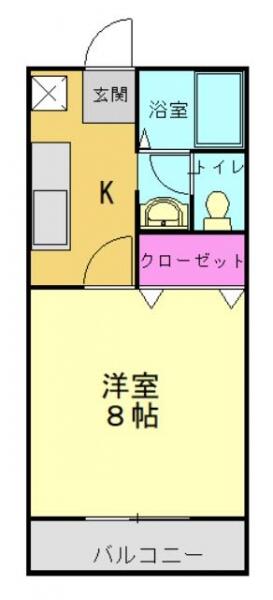 ヴェルドミール 104｜兵庫県高砂市曽根町(賃貸アパート1K・1階・27.08㎡)の写真 その2