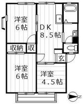 サンビレッジ青江 A102 ｜ 岡山県岡山市北区青江４丁目（賃貸アパート3DK・1階・51.79㎡） その2