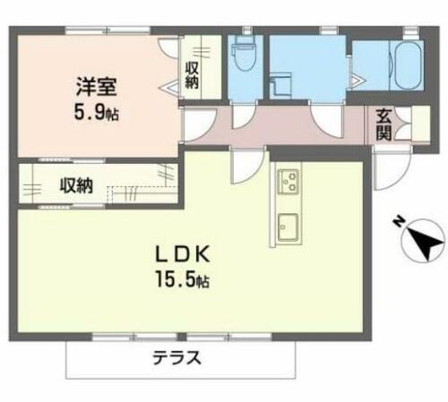 同じ建物の物件間取り写真 - ID:227080705117