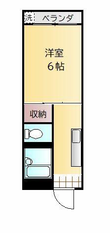 第一有村ハイツ 302｜熊本県熊本市北区黒髪５丁目(賃貸アパート1K・3階・18.90㎡)の写真 その2