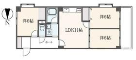 サンライズ三鷹 503 ｜ 東京都三鷹市下連雀３丁目（賃貸マンション3LDK・5階・58.56㎡） その2