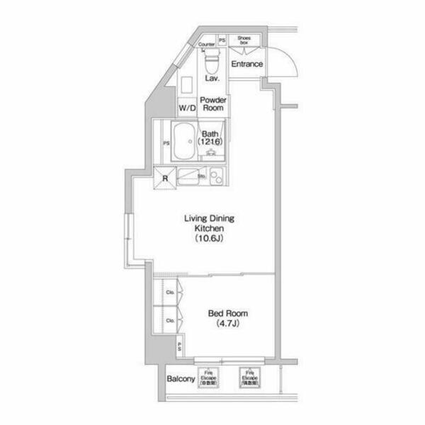 コンフォリア西新宿 0601｜東京都新宿区北新宿１丁目(賃貸マンション1LDK・6階・38.74㎡)の写真 その2