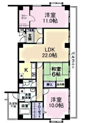 同じ建物の物件間取り写真 - ID:214054839030