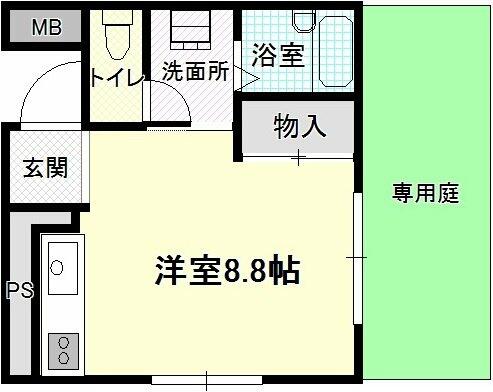 シェルコート則武 101｜愛知県名古屋市中村区則武２丁目(賃貸マンション1R・1階・23.46㎡)の写真 その2