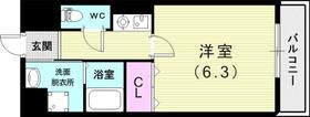 ウィンコート甲子園  ｜ 兵庫県西宮市甲子園口４丁目（賃貸マンション1K・1階・22.54㎡） その2