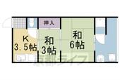 京都市西京区御陵塚ノ越町 2階建 築43年のイメージ