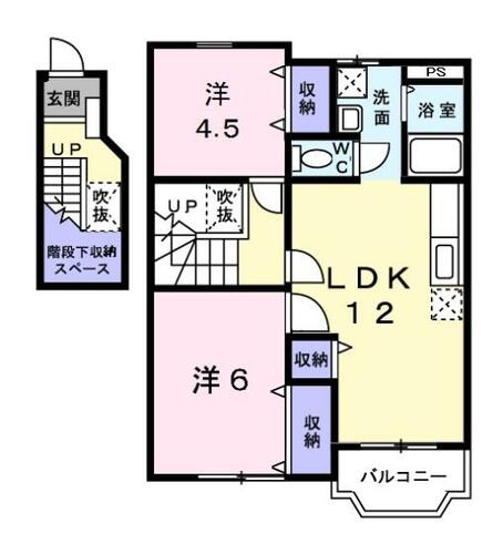 サニースクエアＣ棟202の間取り