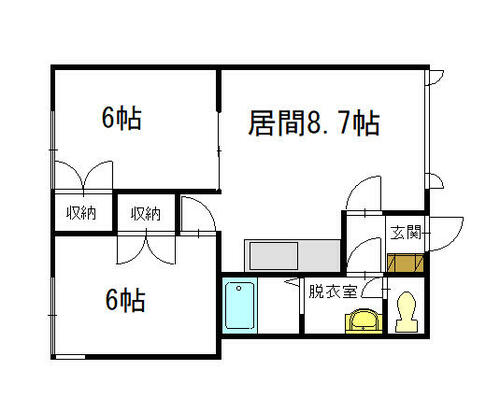 同じ建物の物件間取り写真 - ID:201020383914