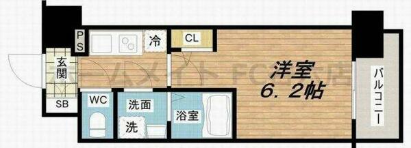 エスリード梅田グレイス｜大阪府大阪市北区中津６丁目(賃貸マンション1K・2階・21.46㎡)の写真 その2