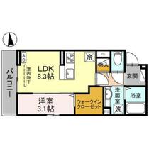 ミライフハウス栄町 203 ｜ 群馬県高崎市栄町（賃貸アパート1LDK・2階・32.73㎡） その2