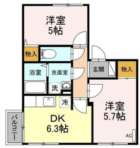 同じ建物の物件間取り写真 - ID:214054863251