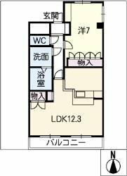 バンヴェール｜愛知県名古屋市緑区姥子山１丁目(賃貸アパート1LDK・2階・47.30㎡)の写真 その2