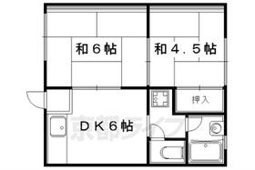 ロイヤルコーポ三宅 2-D ｜ 京都府京都市左京区岩倉三宅町（賃貸アパート2DK・2階・37.67㎡） その2