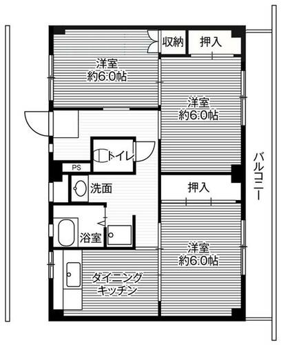 同じ建物の物件間取り写真 - ID:216001958399