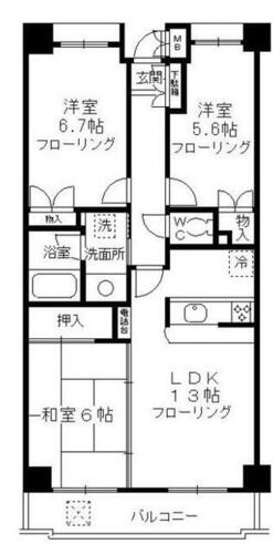 同じ建物の物件間取り写真 - ID:213102469568