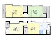 寝屋川市点野５丁目 2階建 築50年のイメージ