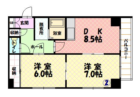 同じ建物の物件間取り写真 - ID:201021650372