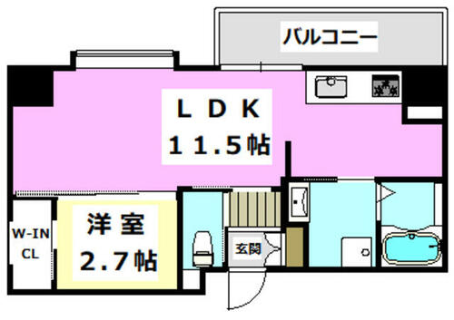 グランコート茨木永代町407の間取り