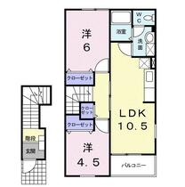 エス・テュエールＡ 202 ｜ 神奈川県小田原市高田（賃貸アパート2LDK・2階・51.67㎡） その2