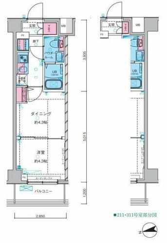 同じ建物の物件間取り写真 - ID:213103250315