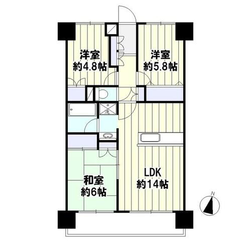 同じ建物の物件間取り写真 - ID:204004078317