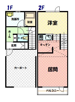 Ｙ．Ｍ．Ｓ　Ａ棟 E｜北海道旭川市本町２丁目(賃貸アパート1LDK・1階・48.45㎡)の写真 その2