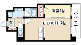 エルミタージュ桜山 402 ｜ 愛知県名古屋市瑞穂区洲雲町２丁目（賃貸マンション1LDK・4階・37.35㎡） その2