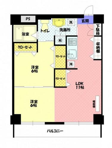 同じ建物の物件間取り写真 - ID:201022348436