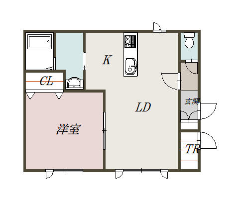 同じ建物の物件間取り写真 - ID:201022409050