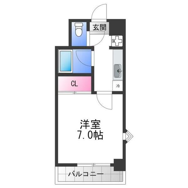 シティーヴェローナ｜大阪府東大阪市長田東３丁目(賃貸マンション1K・6階・22.87㎡)の写真 その2