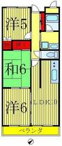 イーストコートＳＫ 404 ｜ 千葉県松戸市栄町６丁目（賃貸マンション3LDK・4階・58.45㎡） その2