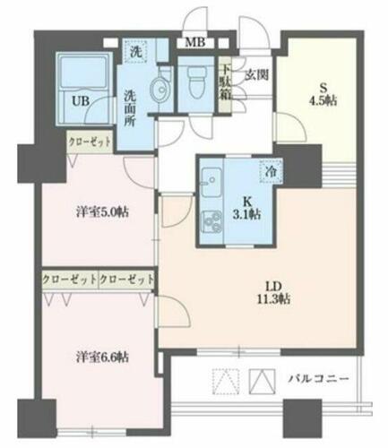 同じ建物の物件間取り写真 - ID:214055275177