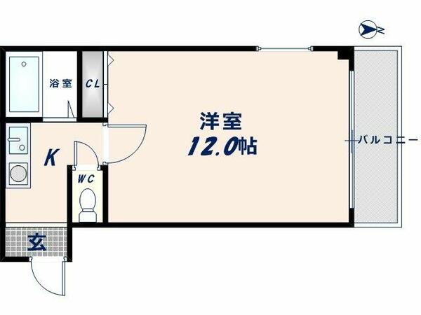 ラ・ショパール 402｜大阪府東大阪市菱屋西１丁目(賃貸マンション1K・4階・28.46㎡)の写真 その2