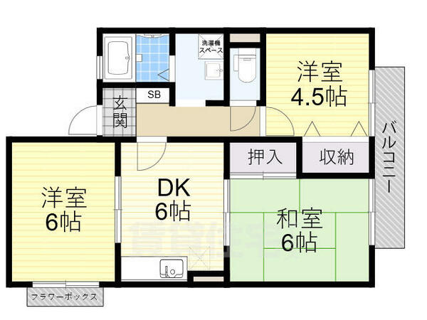 大阪府堺市中区土塔町(賃貸アパート3DK・2階・51.81㎡)の写真 その2