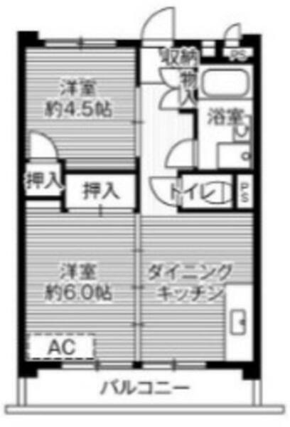 ビレッジハウス向台タワー１号棟｜東京都西東京市向台町４丁目(賃貸マンション2DK・6階・40.38㎡)の写真 その2